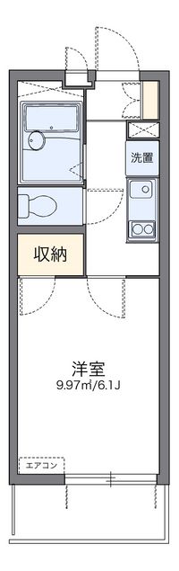 レオパレス葵 間取り図