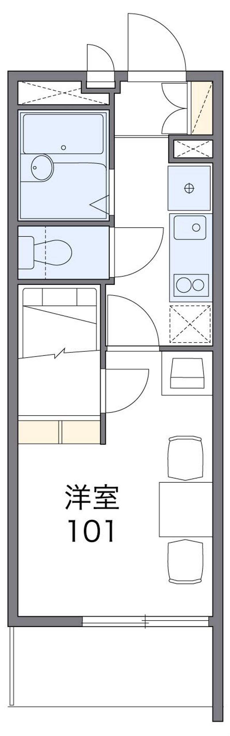 レオパレスＲ＆Ｆ 間取図