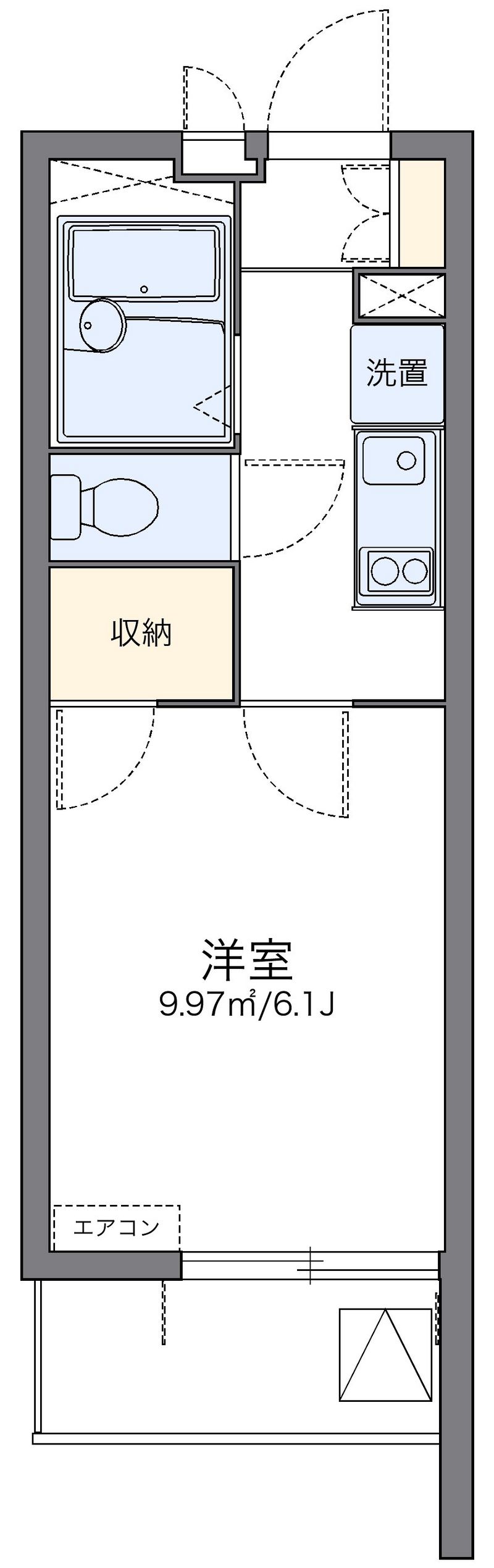 レオパレスノンノ　ミーオ 間取り