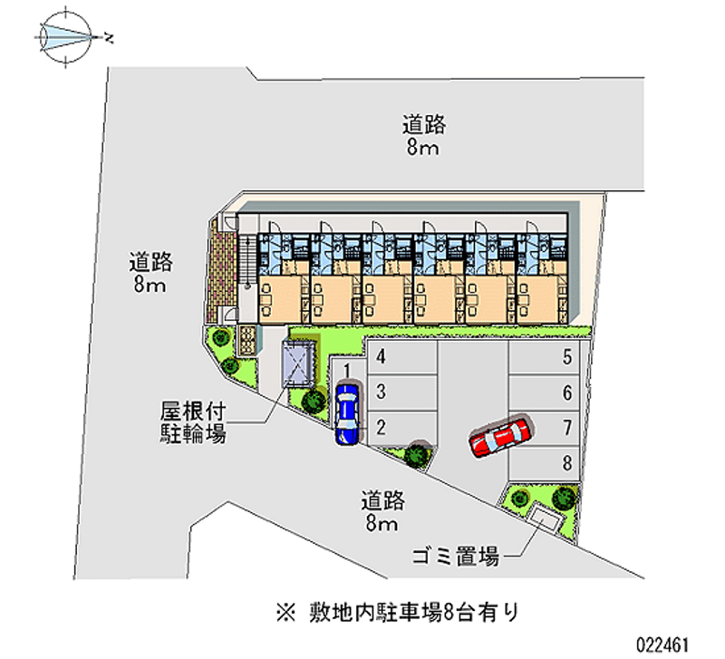 レオパレスななかまど 月極駐車場