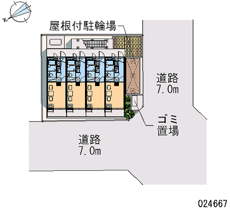 レオパレスメルベーユ 区画図