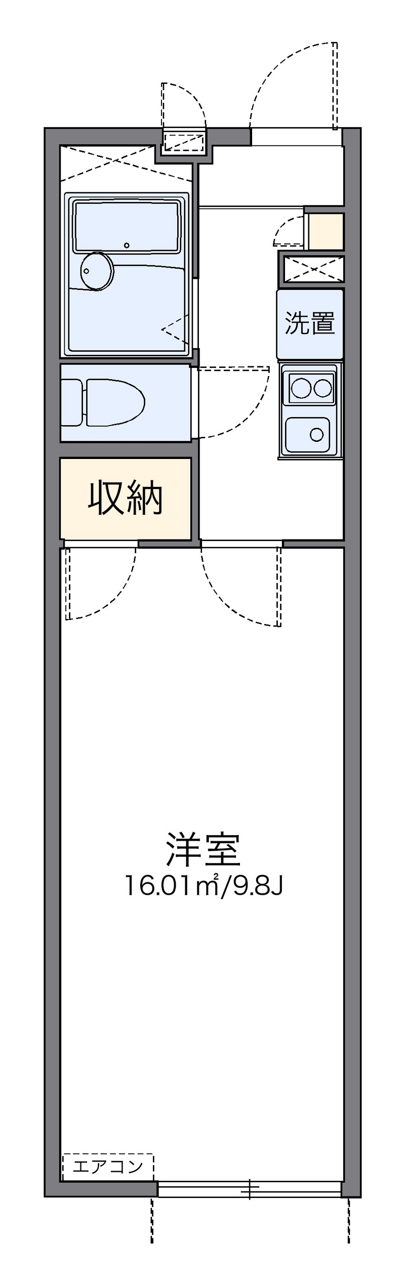 レオパレスメイデン 間取り