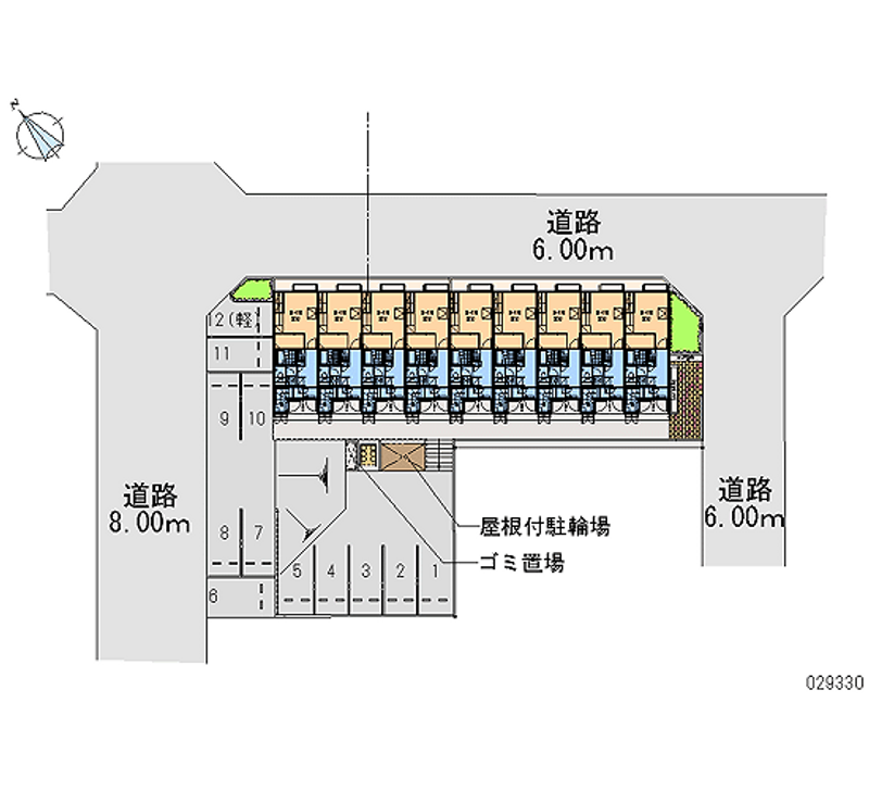 レオパレスこぶしの里　北六甲 月極駐車場