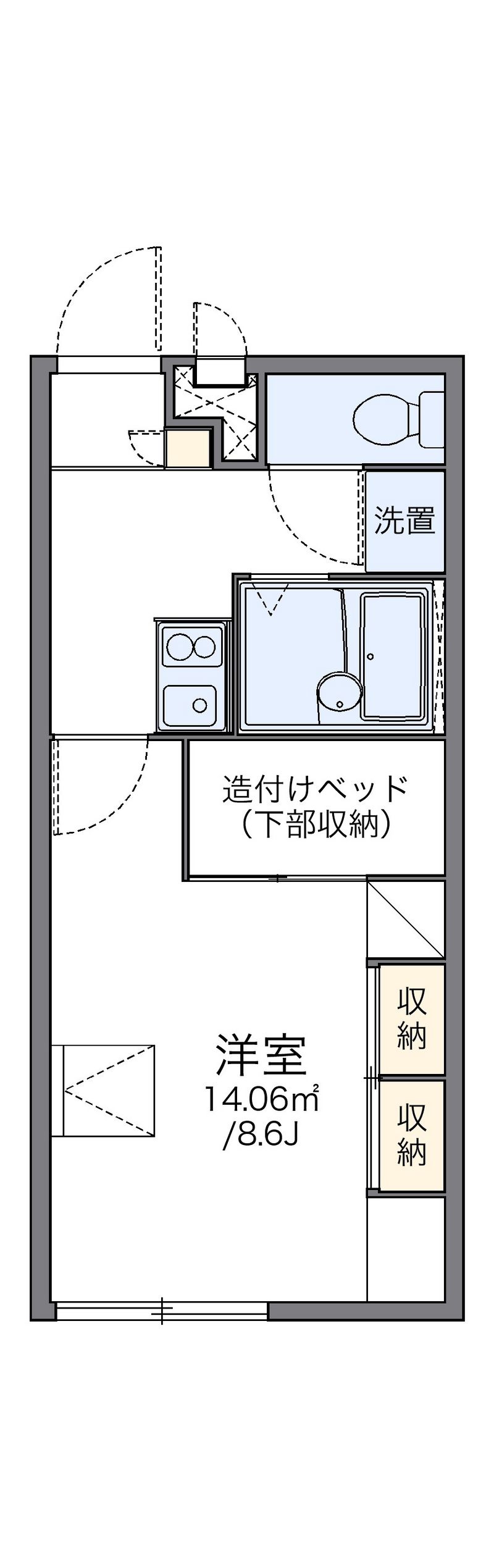 レオパレスアヴニール 間取図