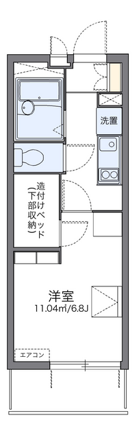 レオパレスアイリス 間取り図