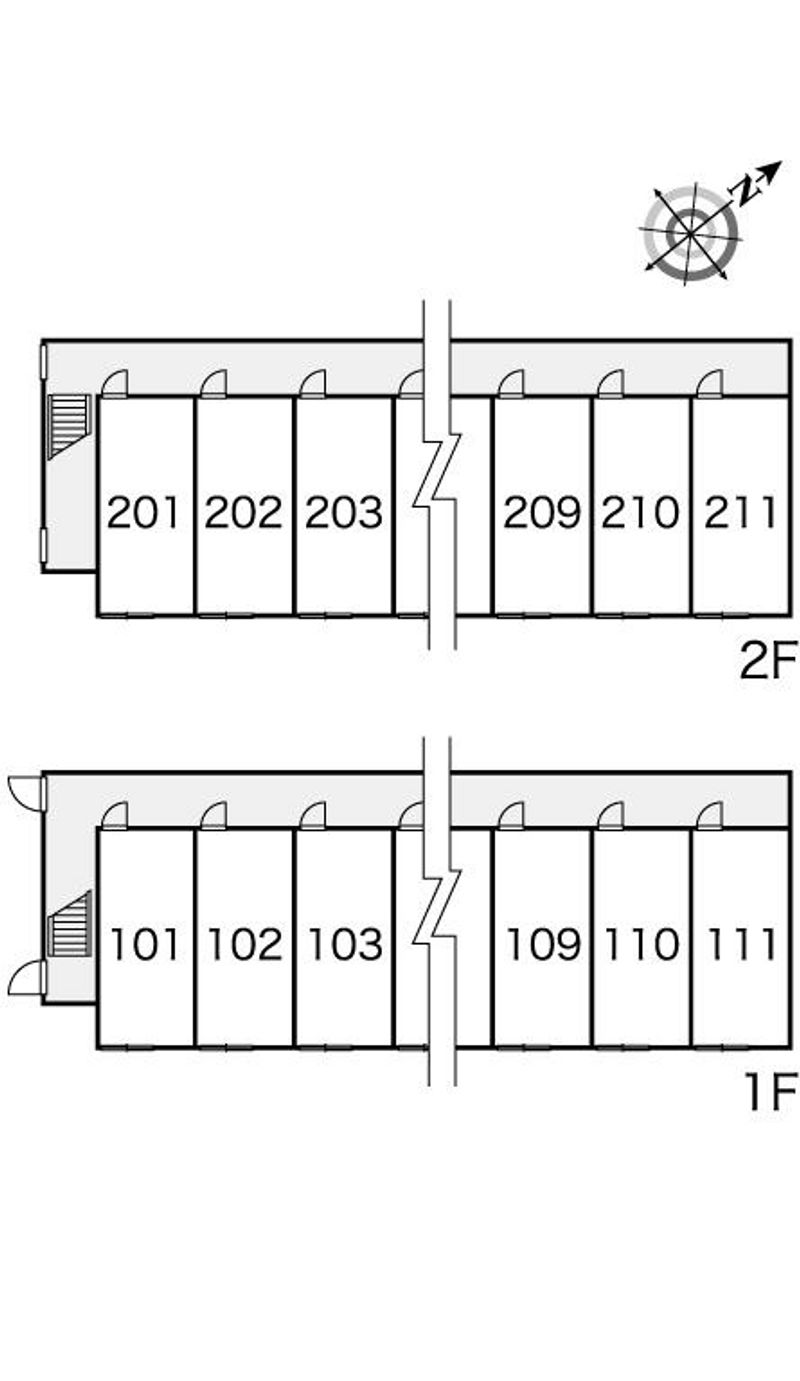 レオパレス忠和 間取り配置図