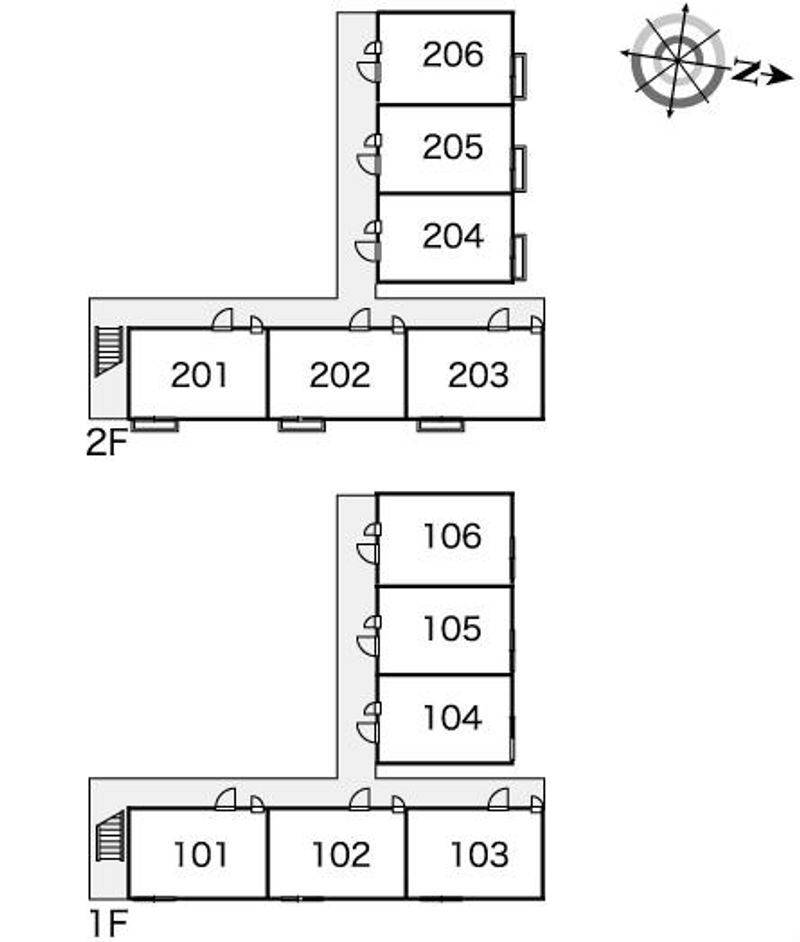 レオパレスクレイン 間取り配置図
