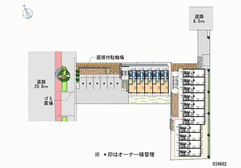 レオパレスドゥジェーム鳴尾 区画図