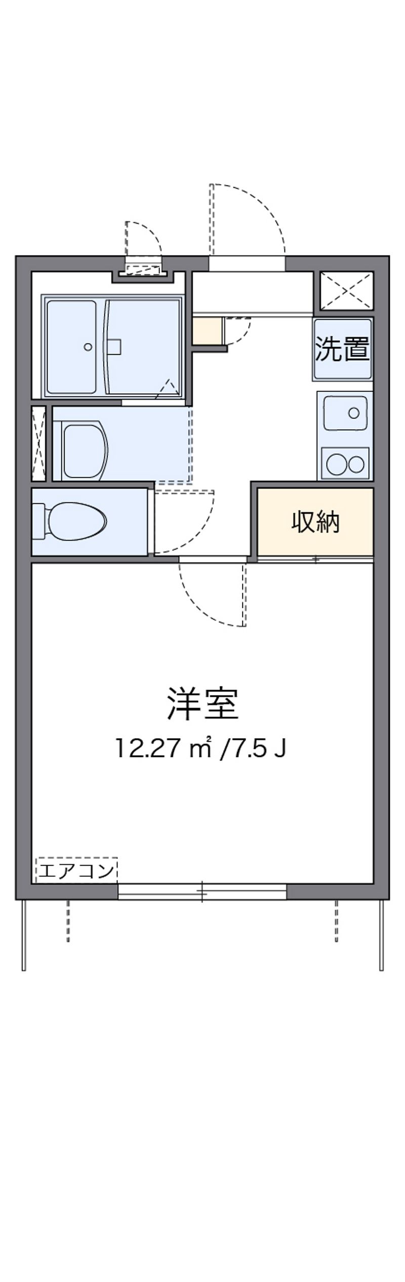 レオパレスコンフォート 間取図