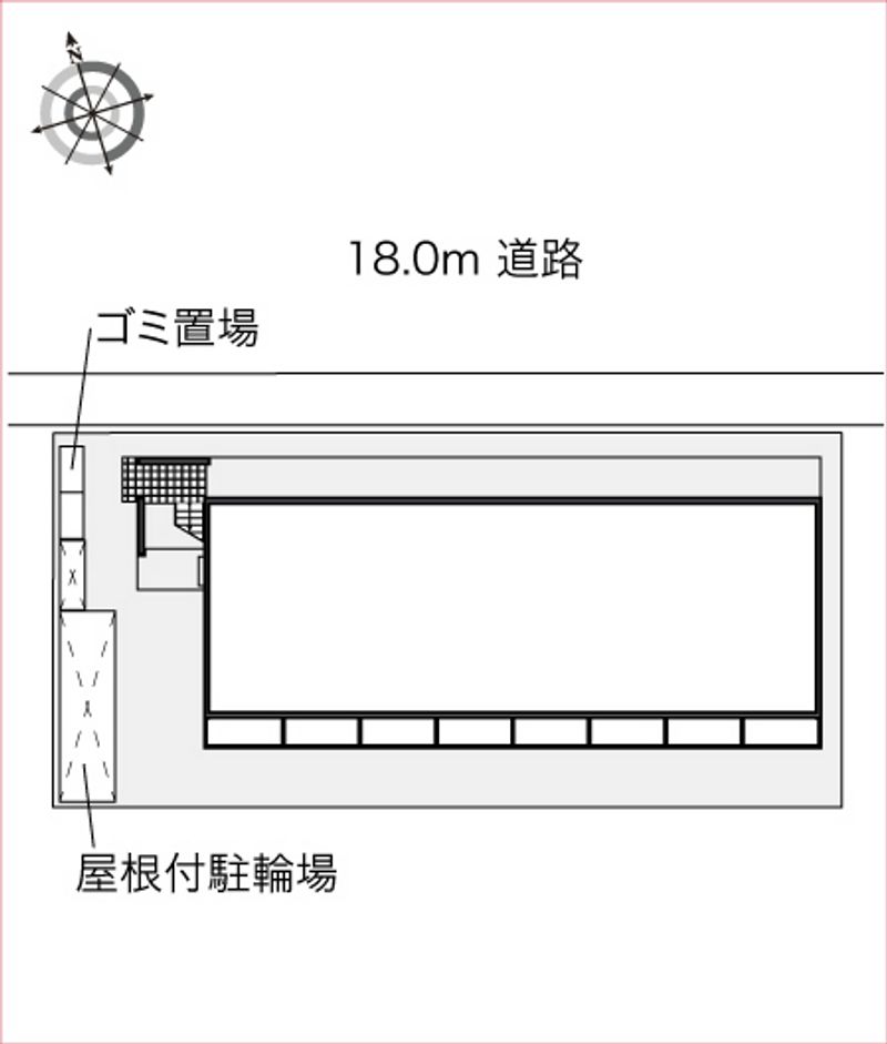 レオパレスエスポワール新宿町 配置図