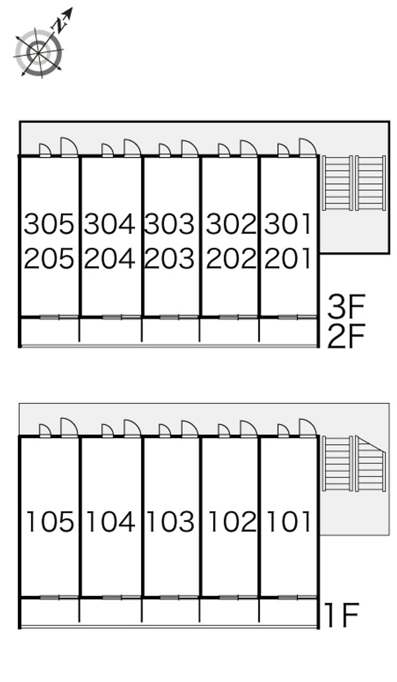 レオパレス友愛 間取り配置図