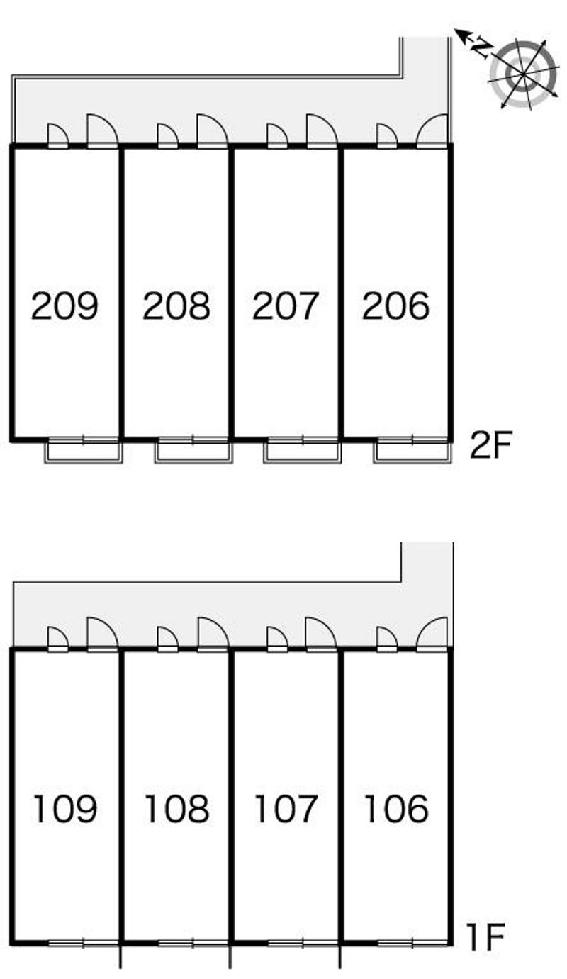 レオパレスＹ　アルシオネ 間取り配置図