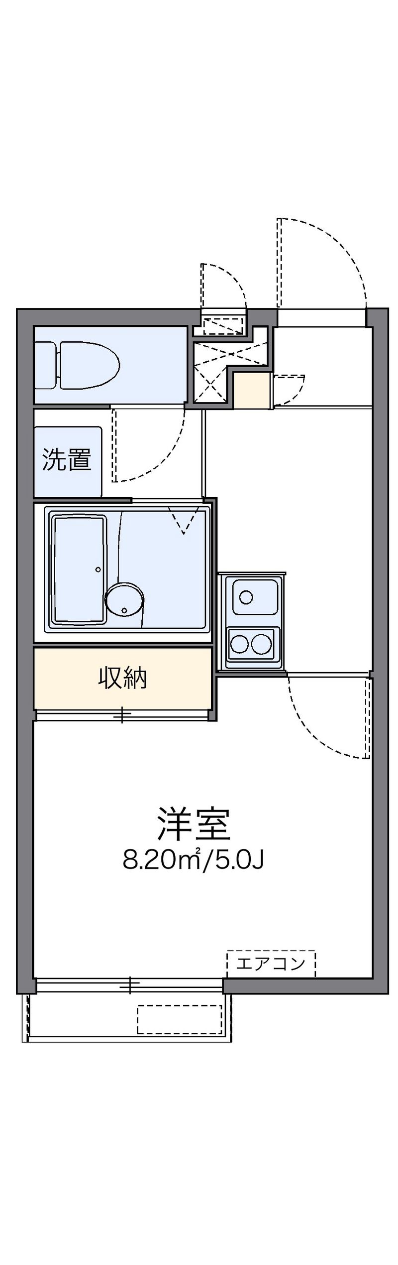 レオパレスボレール 間取図