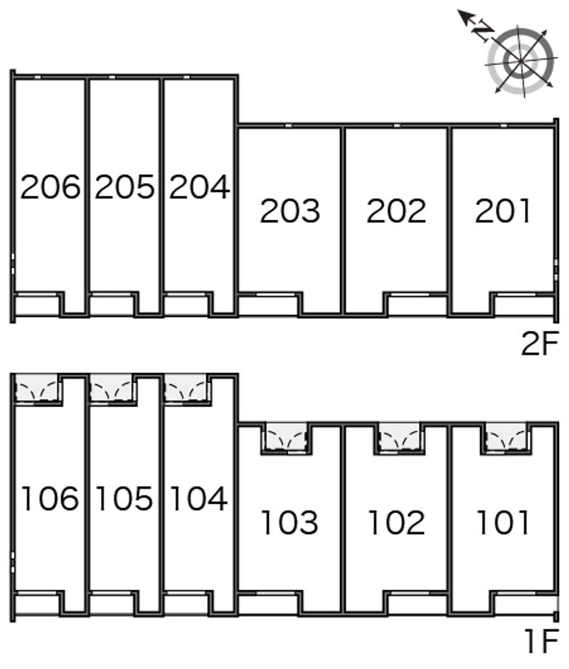 クレイノフィセント　ファルコン 間取り配置図