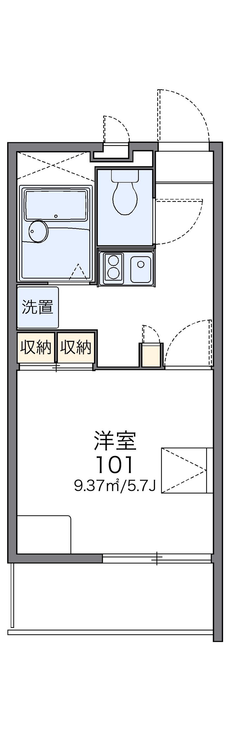 レオパレスエレガンスＫ 間取図