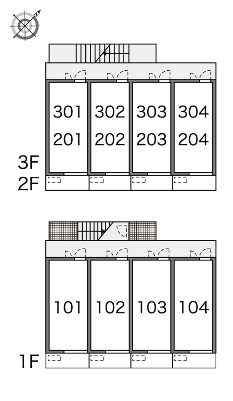 レオパレスＴＹ　ベルツリー 間取配置図