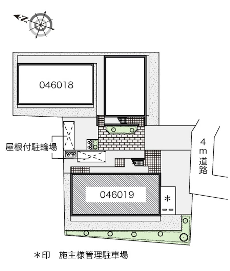 レオパレスＤＡＩＫＡＴＵ　Ｍ 配置図