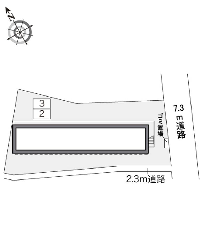 レオパレスサニーヒル磯子 配置図