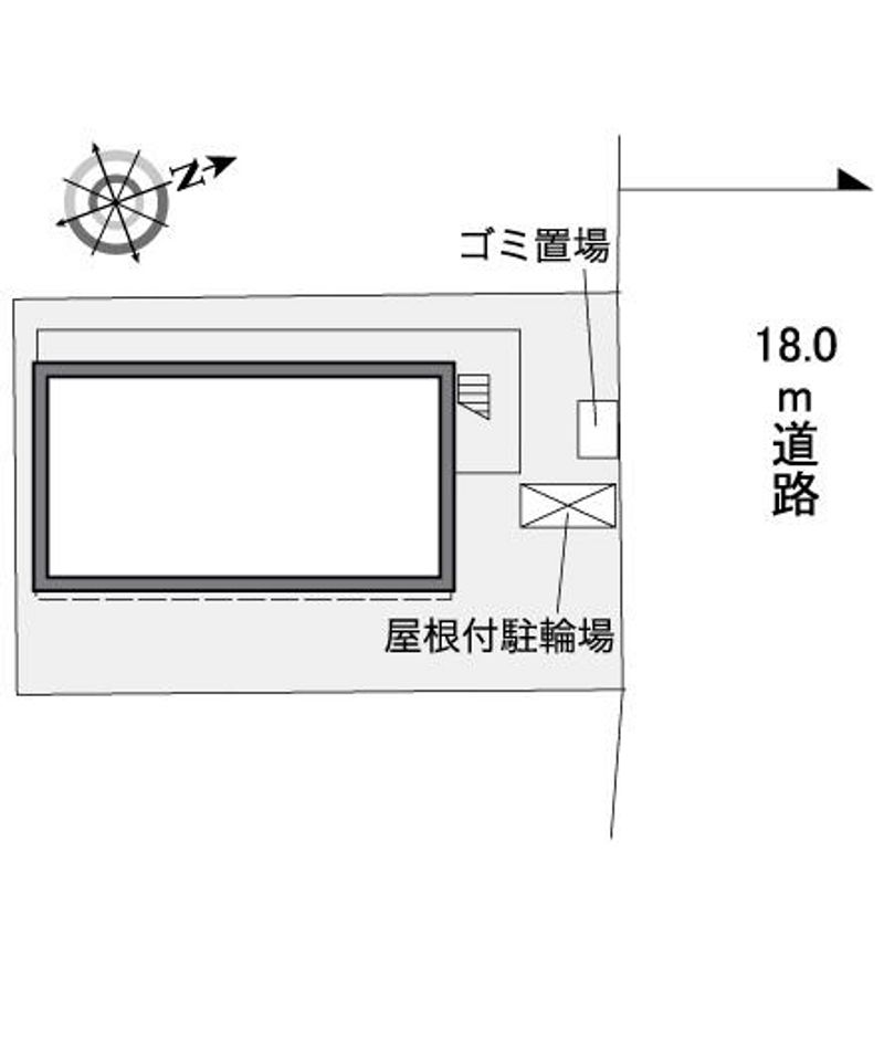 レオパレスデュオ　Ｋ＆Ｊ 配置図