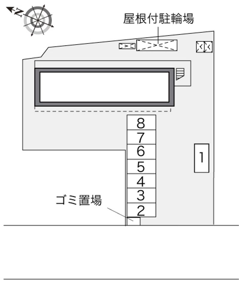 レオパレスかみはら通り 配置図