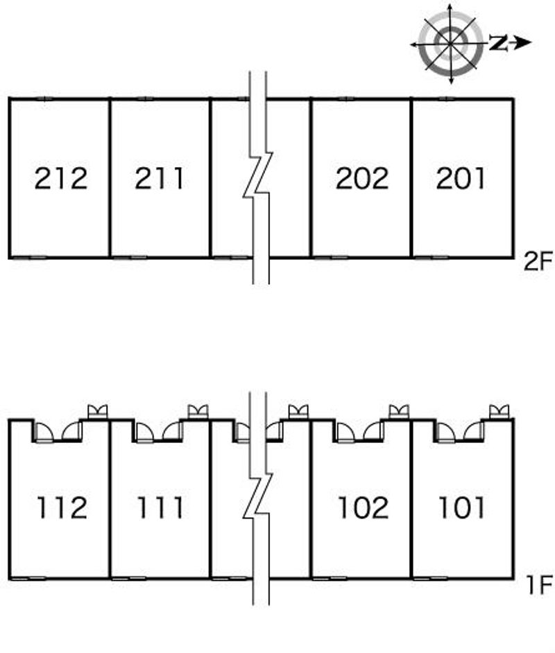レオパレスブラウグラナ 間取配置図