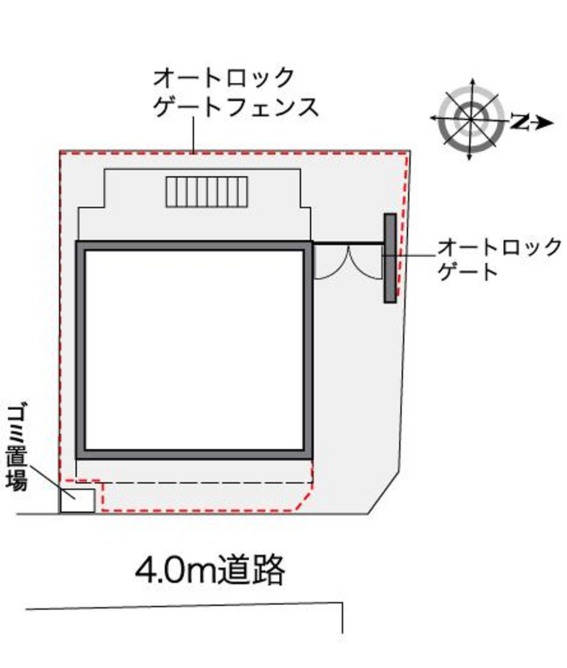 レオパレスメゾン　ヒカリ 配置図