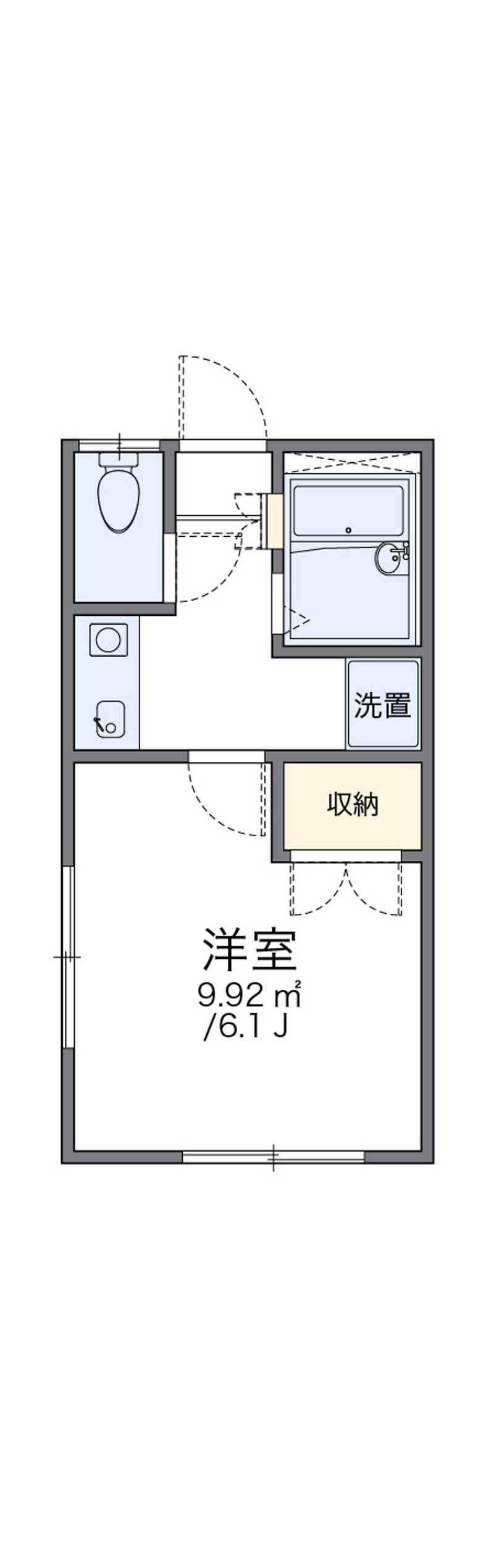 レオパレス中江 間取図