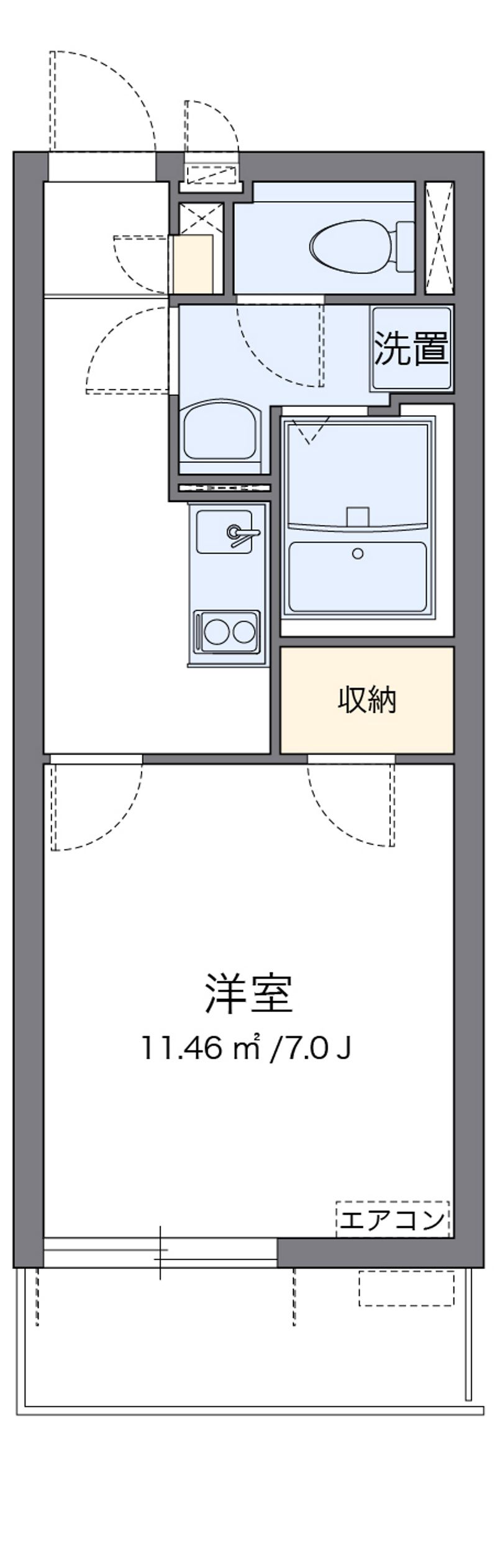 クレイノ粉浜 間取図