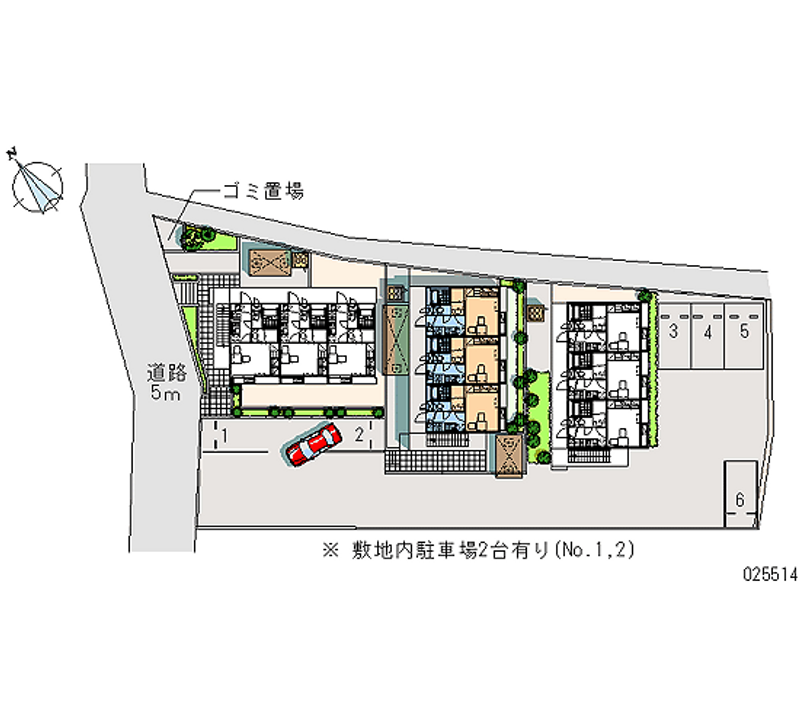 レオパレス市沢迎賓館Ⅱ 区画図