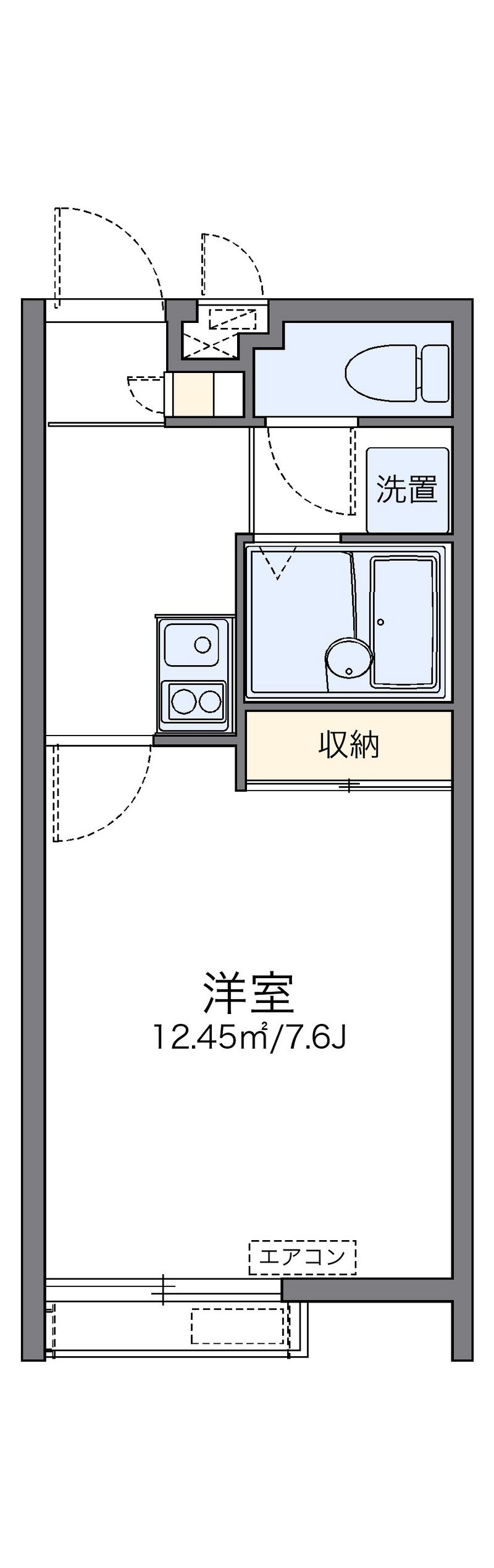 レオパレスエーピーティー 間取図