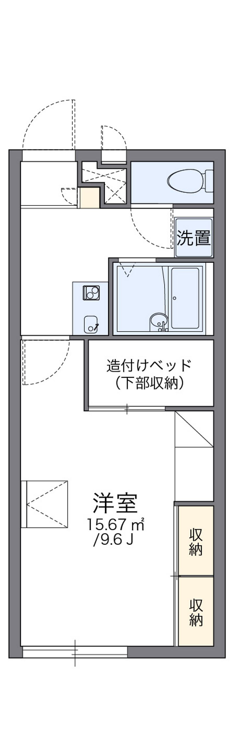 レオパレス院庄 間取図