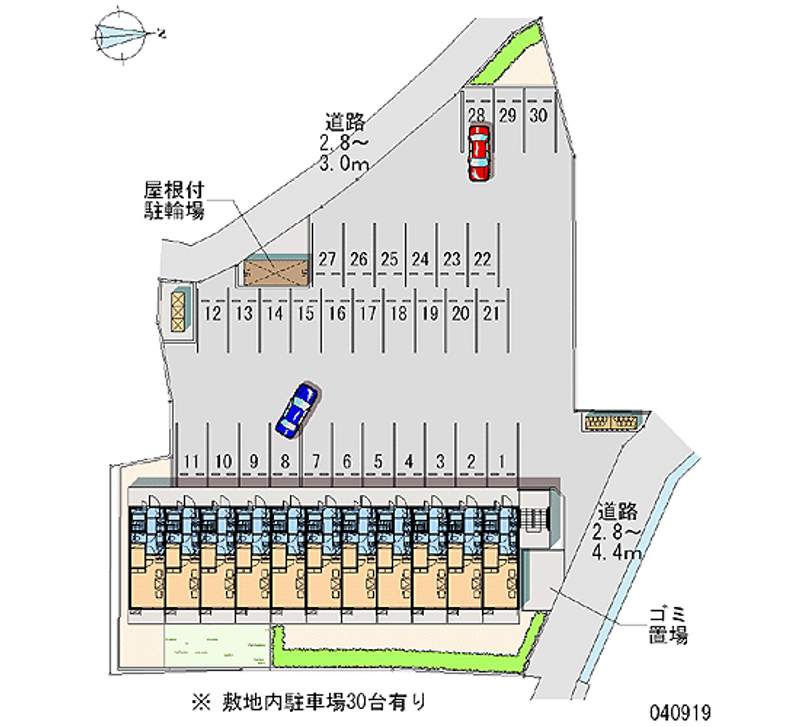 レオパレス宮津 月極駐車場