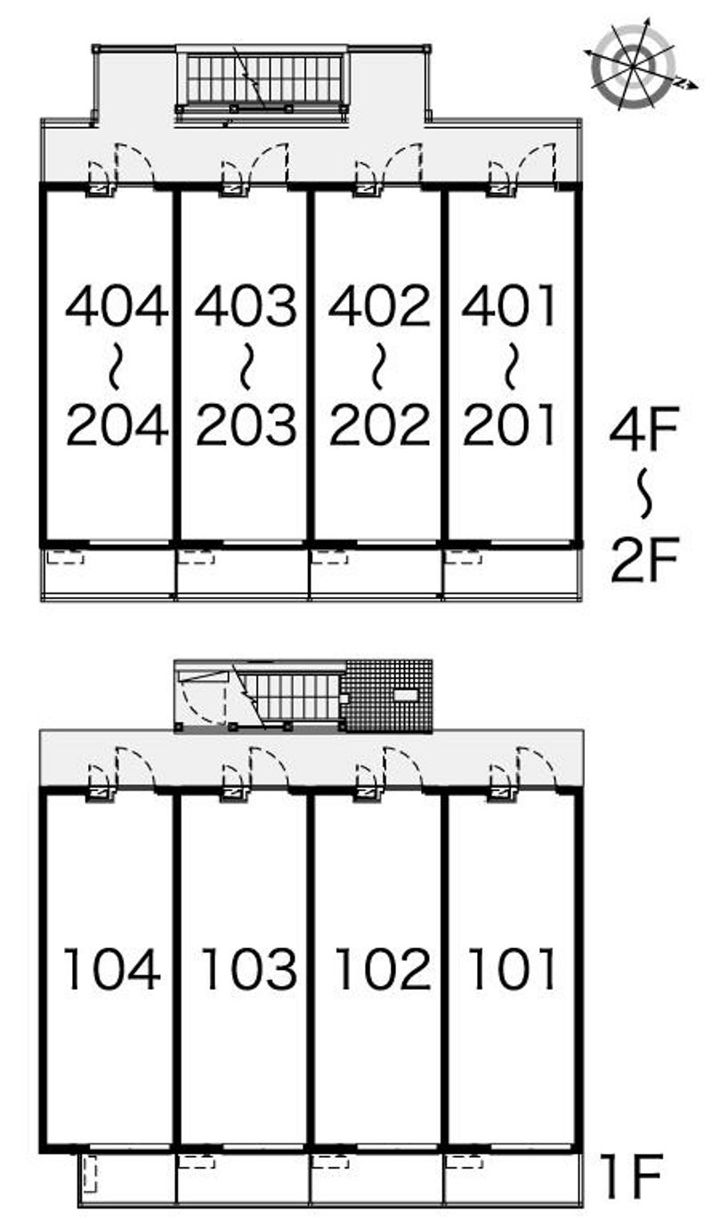 レオパレスユニティ 間取配置図
