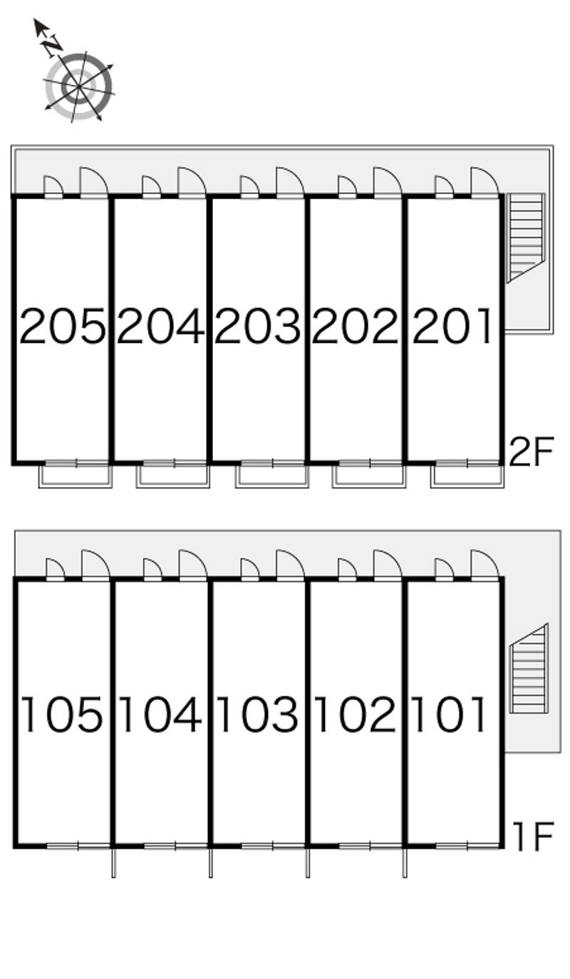 レオパレスルミエール東領家 間取配置図