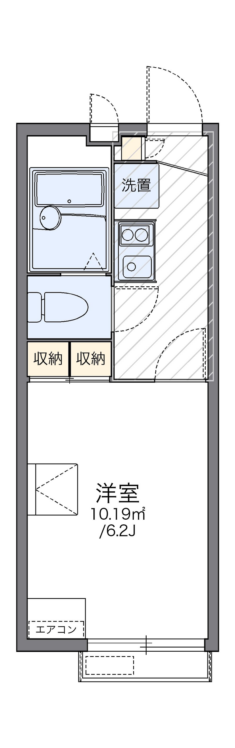レオパレスＴＡＫＡ　デルタ 間取り