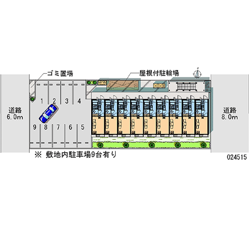 レオパレスウエアハウス 月極駐車場