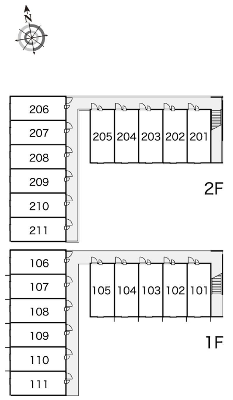 レオパレスシャイン 間取り配置図