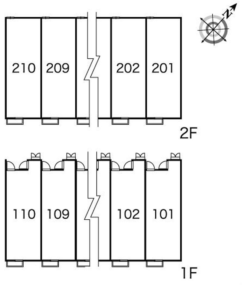 レオパレスピースフル 間取配置図
