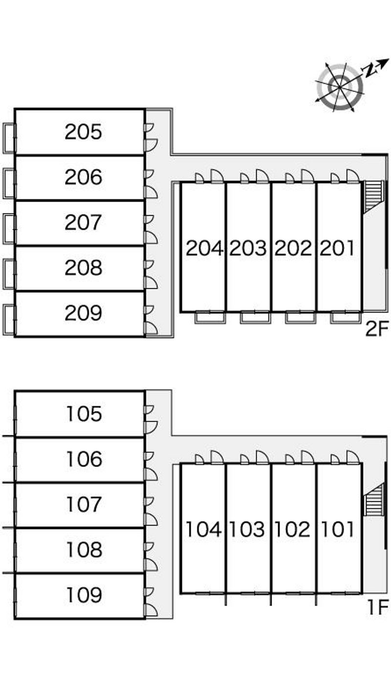 レオパレス八風 間取り配置図