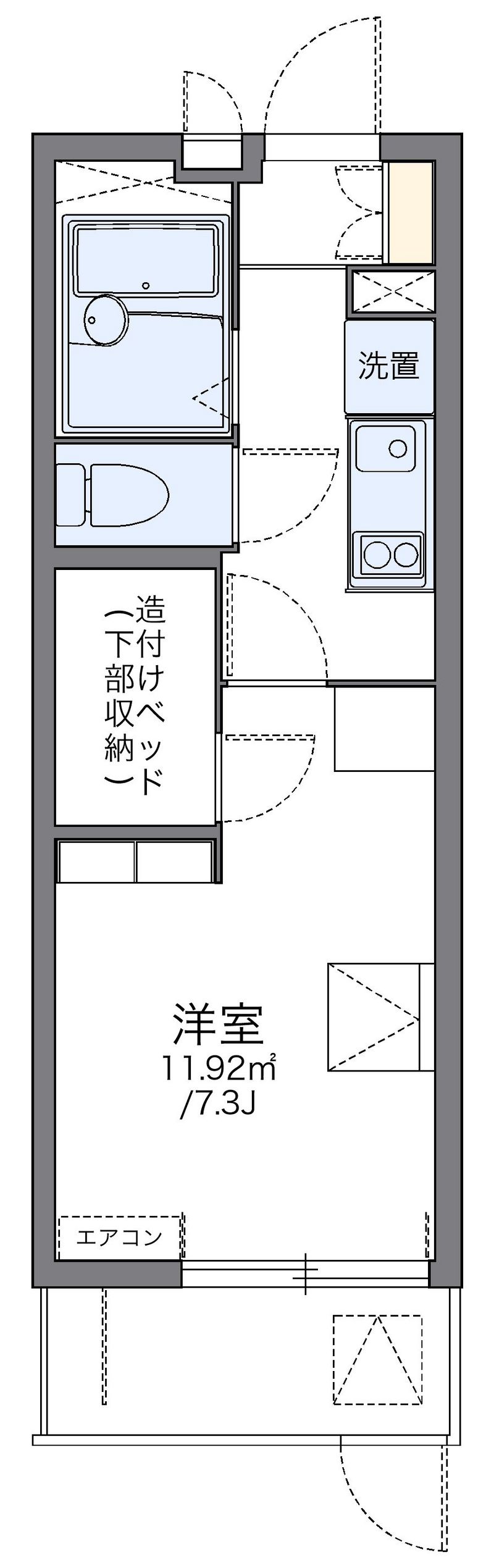 leopalace Naruo B Floor plan