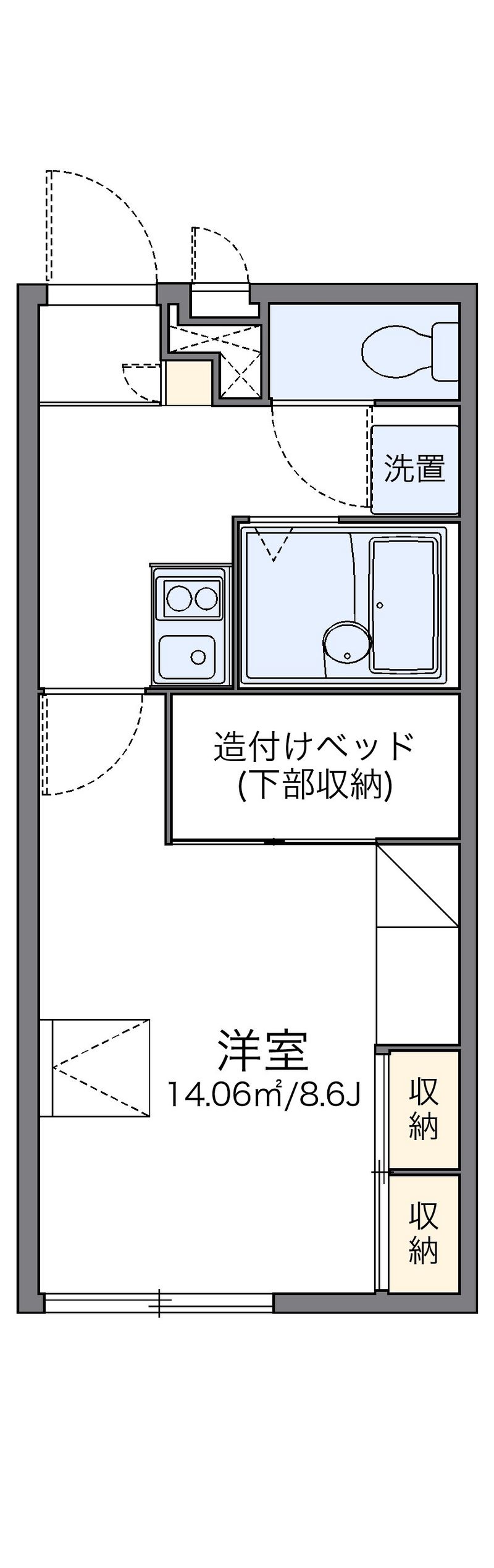 レオパレスＹＡ　ＭＡ　ＤＡ 間取図