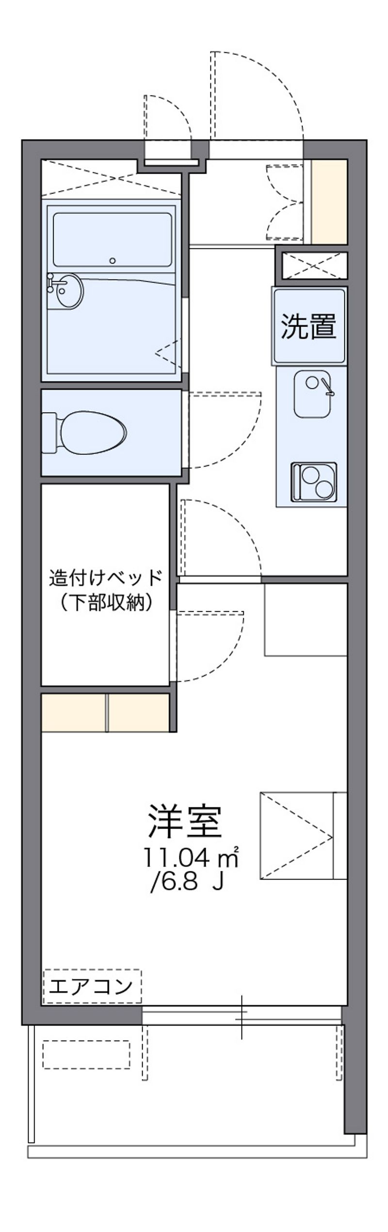 レオパレスエムズ柏 間取図