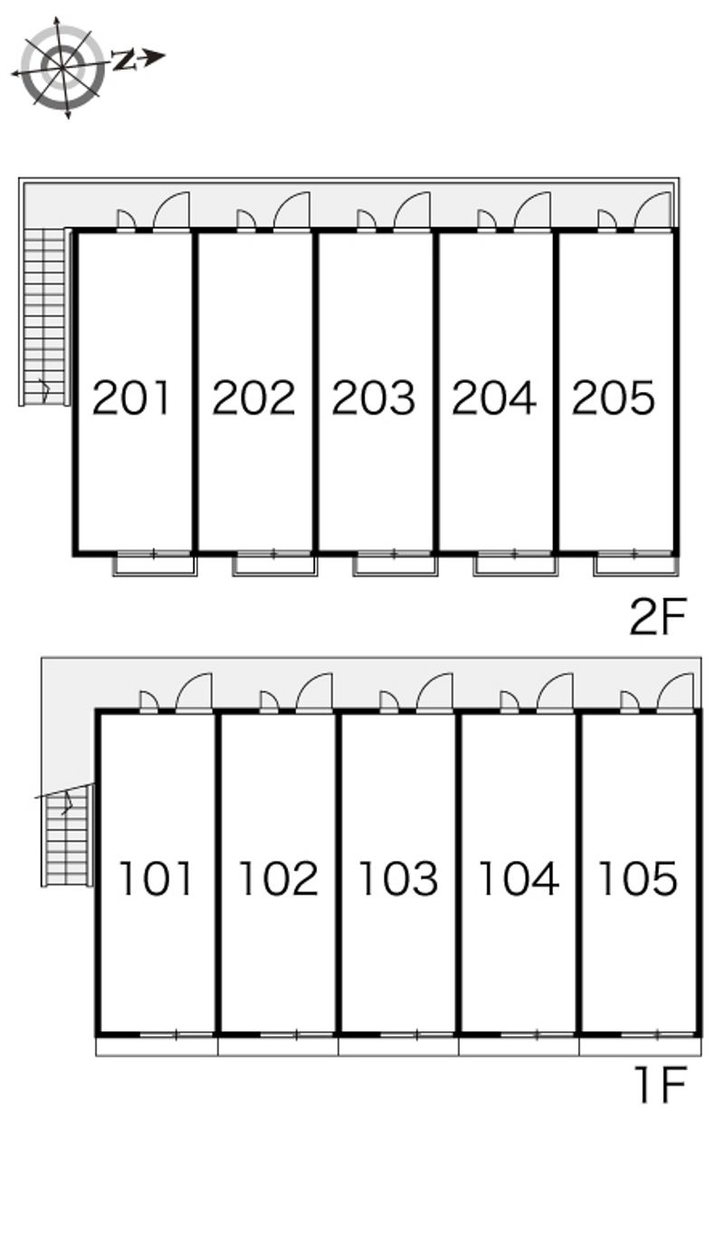 レオパレスグローバルⅢ 間取配置図