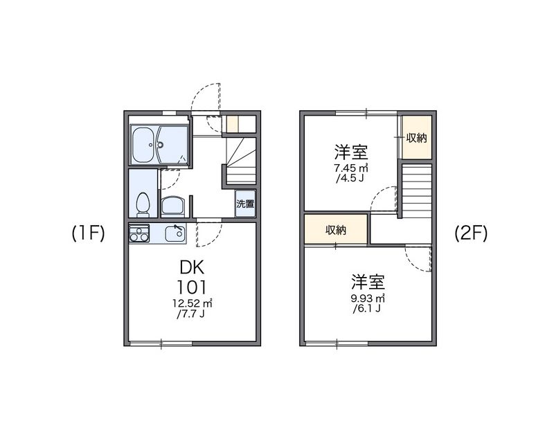 レオパレスピクシスＡ 間取図