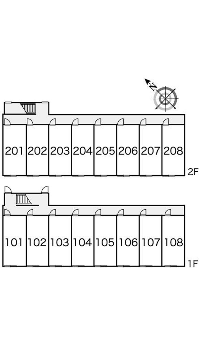レオパレスモーリエ 間取配置図