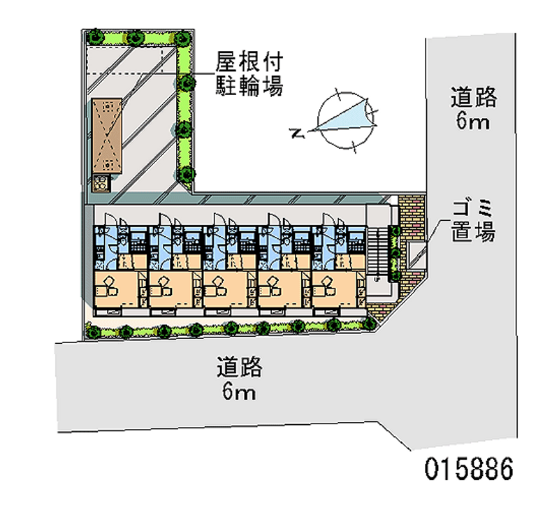 レオパレスアサクラⅡ 区画図
