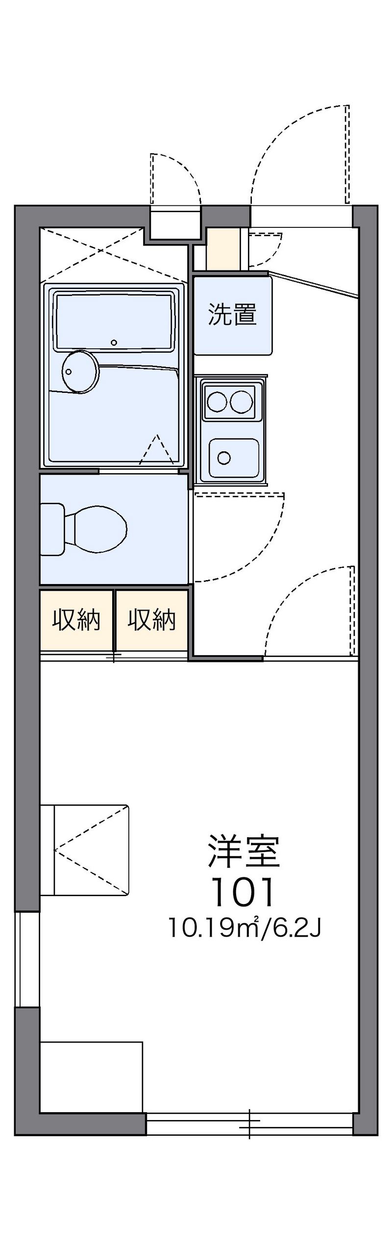 レオパレス海の公園 間取図