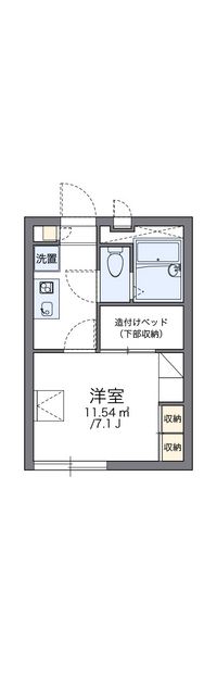 レオパレスシャンブル壱番館 間取り図
