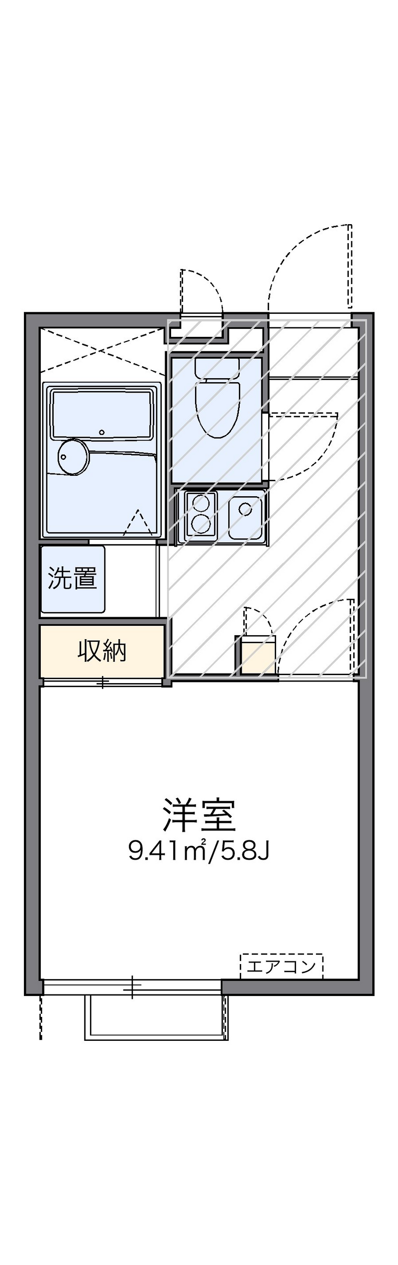 レオパレスフォレスト 間取り