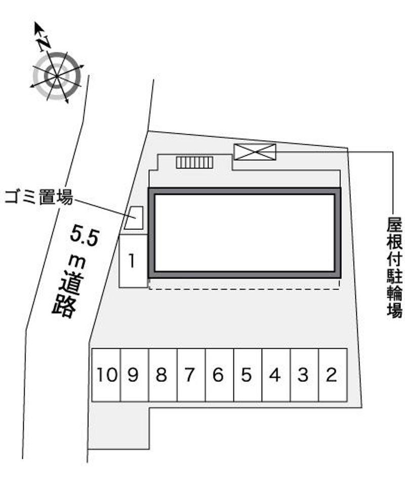 レオパレスフォーシーズン 配置図